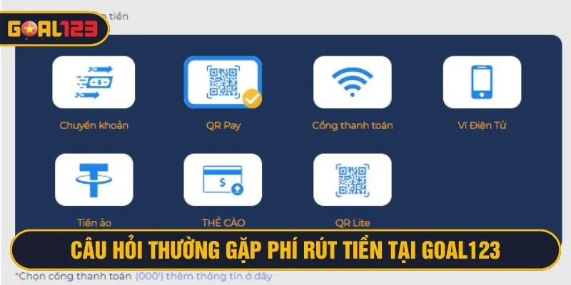 Nhà cái Goal123 không thu phí giao dịch của hội viên