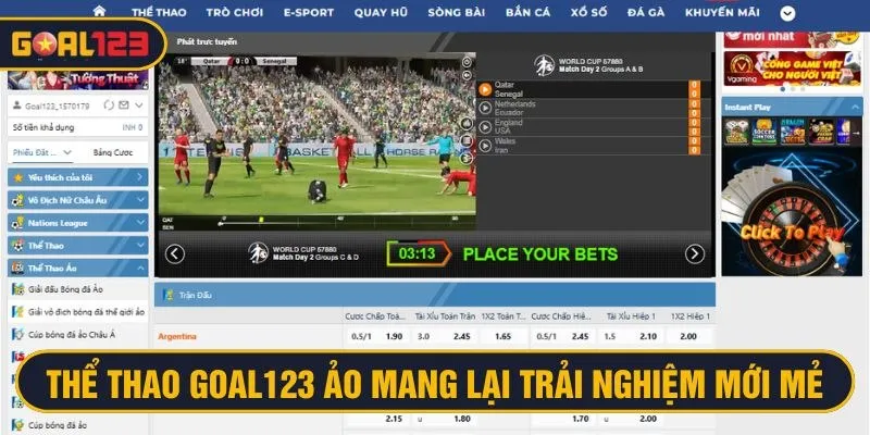 Chơi cá độ thể thao ảo chân thực và tỷ lệ thanh toán hấp dẫn