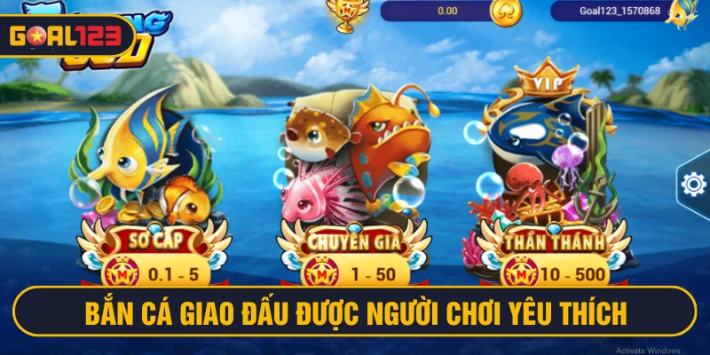 Siêu phẩm Bắn cá giao đấu được người chơi yêu thích