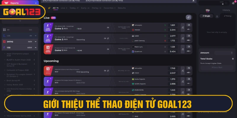 Thể thao điện tử Goal123 được tích hợp từ năm 2015