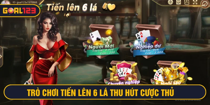 Tựa game Tiến lên 6 lá thu hút đông đảo cực thủ tham gia